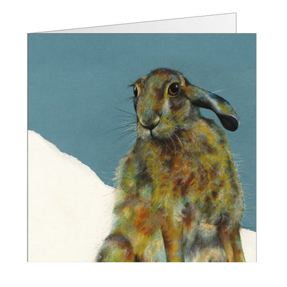 The Hare Collection Walter The Hare Any Occasion Animal Art Greeting Card
