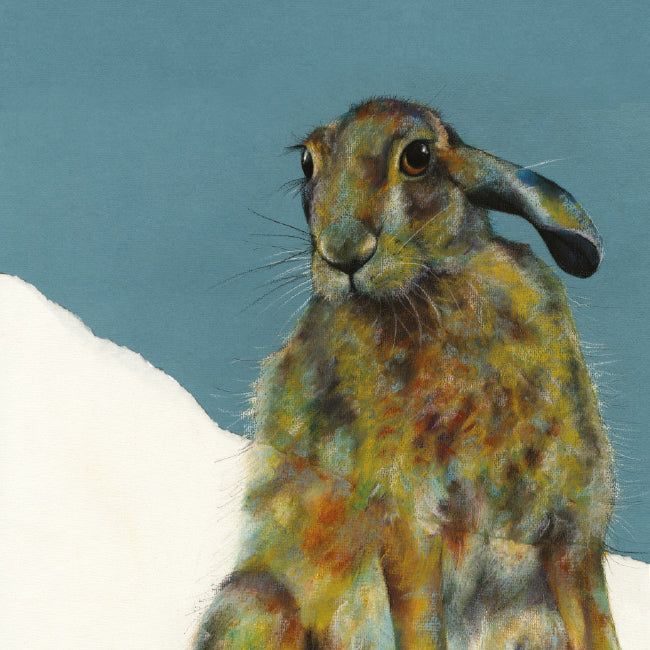 The Hare Collection Walter The Hare Any Occasion Animal Art Greeting Card