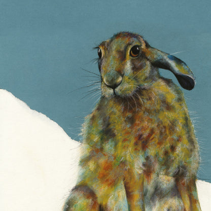 The Hare Collection Walter The Hare Any Occasion Animal Art Greeting Card