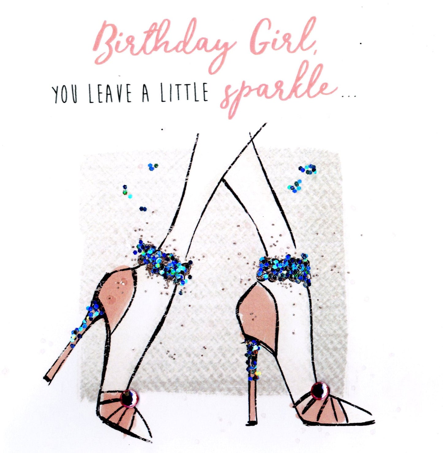 Birthday Girl Happy Birthday Hand-Finished Greeting Card