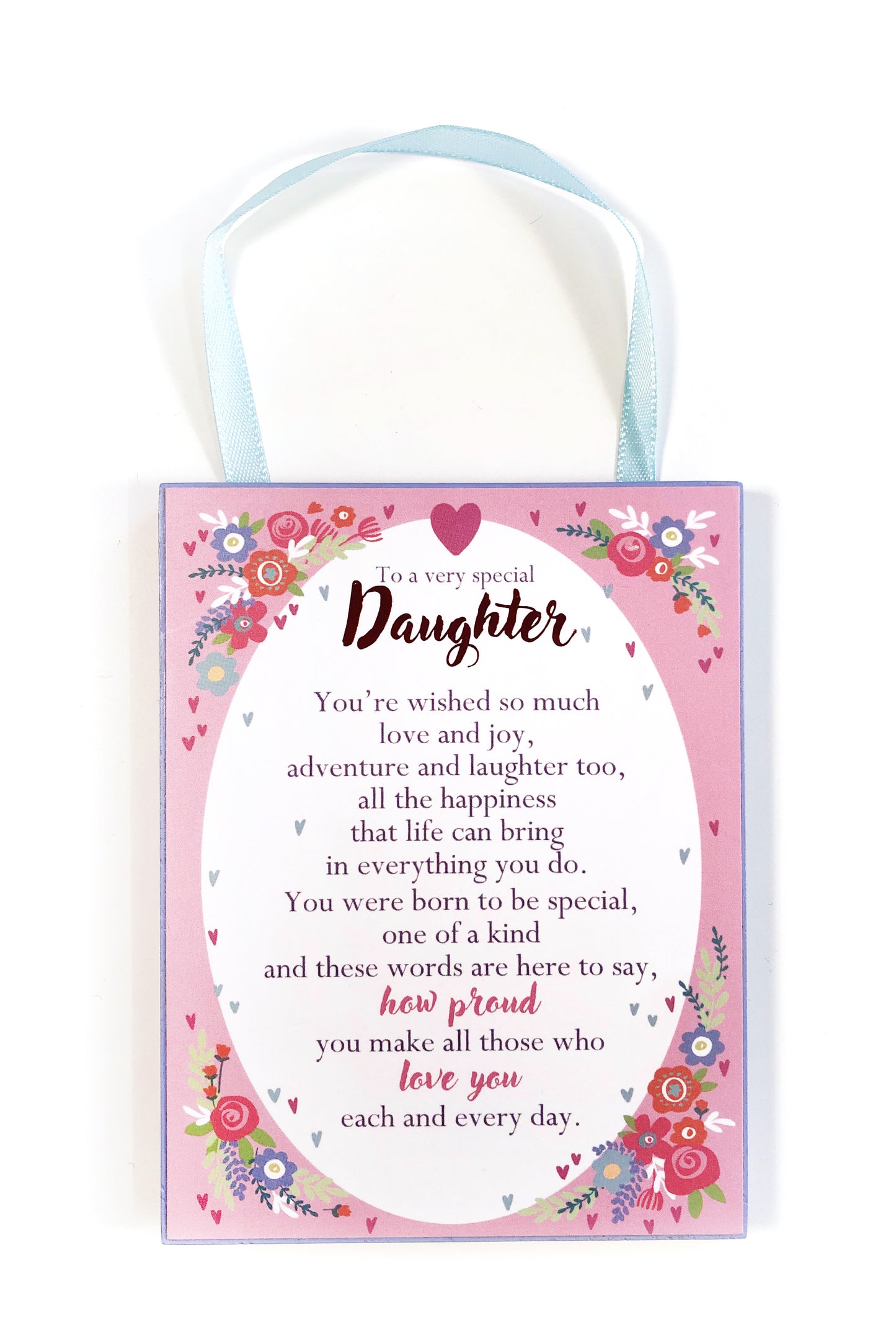 To A Very Special Daughter Heartwarmers Plaque With Ribbon