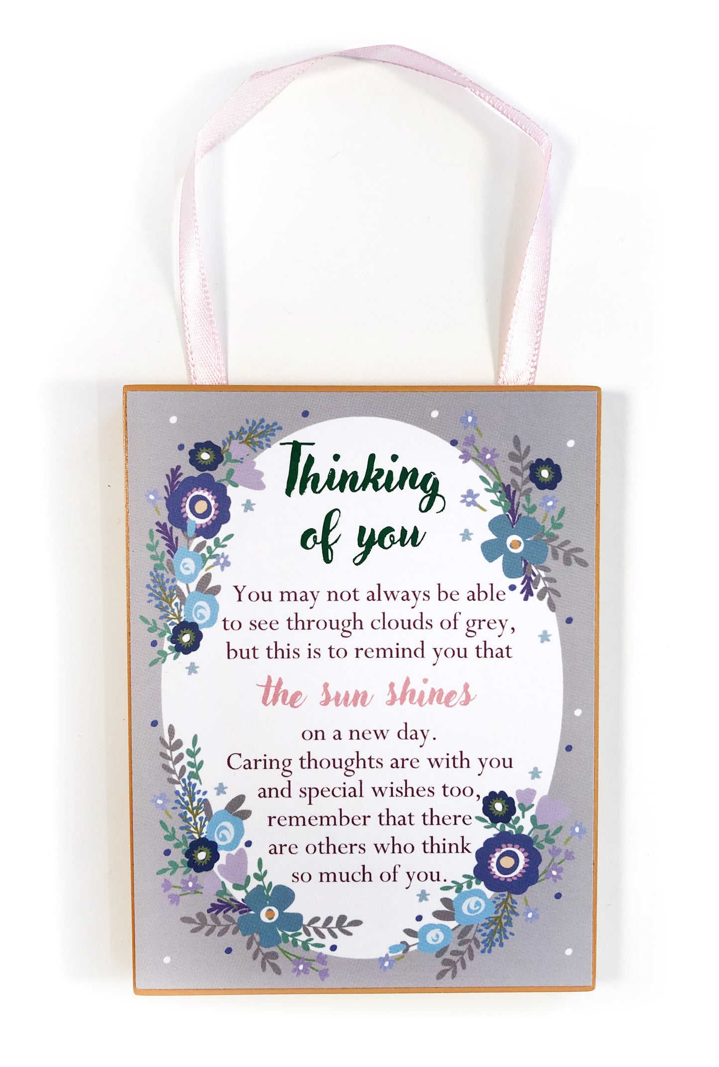 Thinking Of You Heartwarmers Plaque With Ribbon