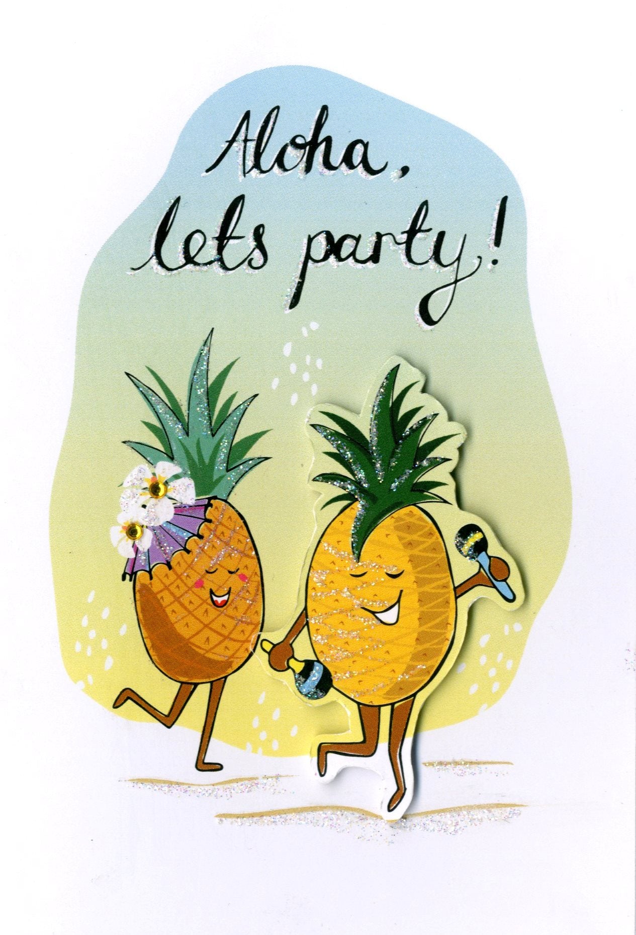 Aloha, Let's Party! Any Occasion Greeting Card