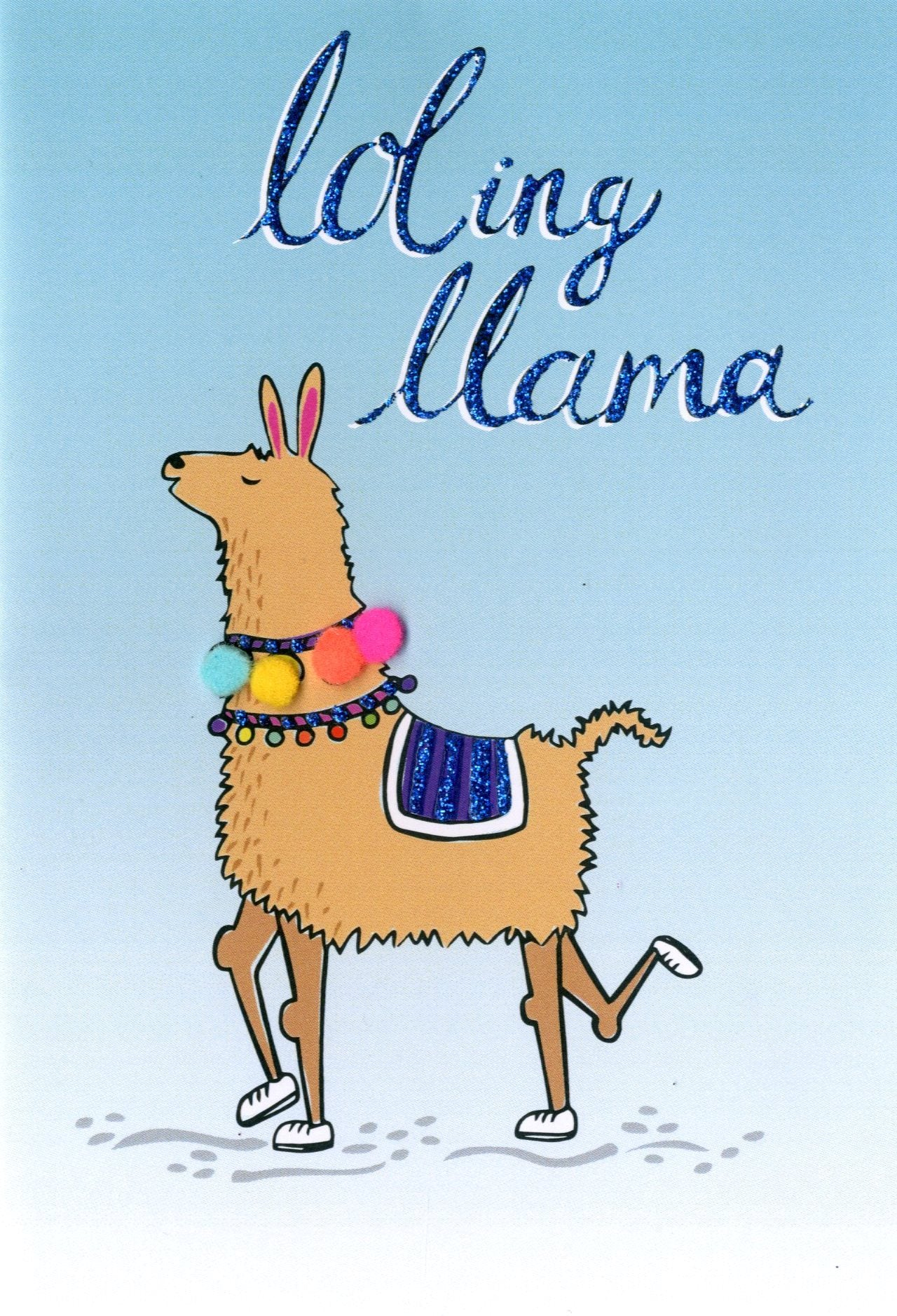 Loling Llama  Any Occasion Greeting Card