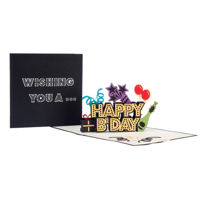 Wishing You A Happy Birthday Pop Up Greeting Card