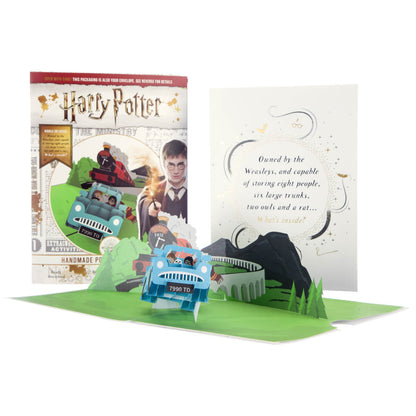Harry Potter Harry & Ron In The Flying Ford Anglia Greeting Card