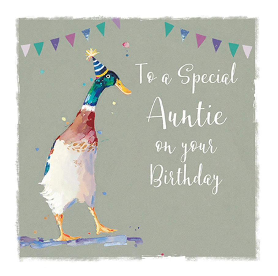 Auntie Have A Quacking Birthday Greeting Card