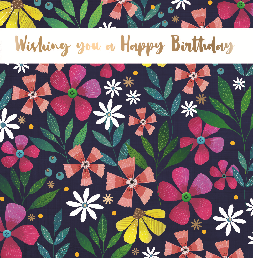 Wishing You A Happy Birthday Greeting Card