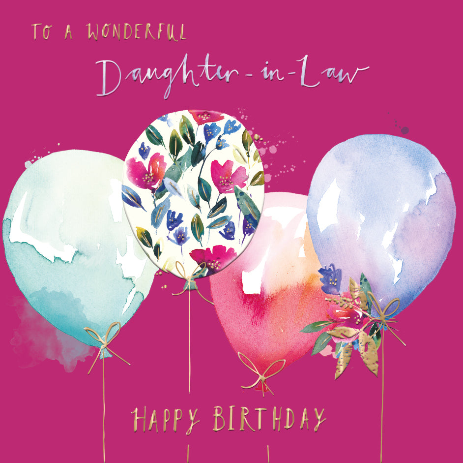 Wonderful Daughter-in-Law Birthday Greeting Card