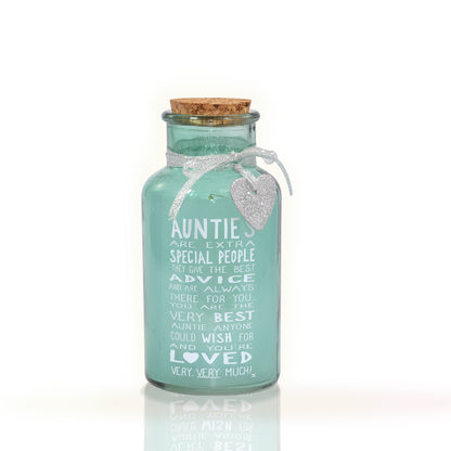 Special Auntie Light Up Jar Messages Of Love Gift Range