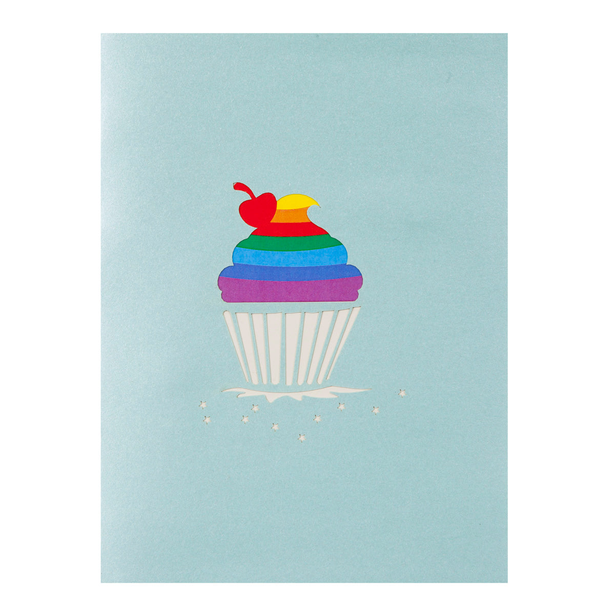 Rainbow Cupcake Pop Up Greeting Card