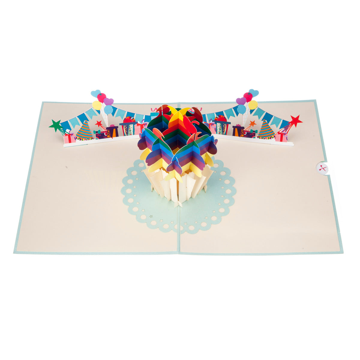 Rainbow Cupcake Pop Up Greeting Card