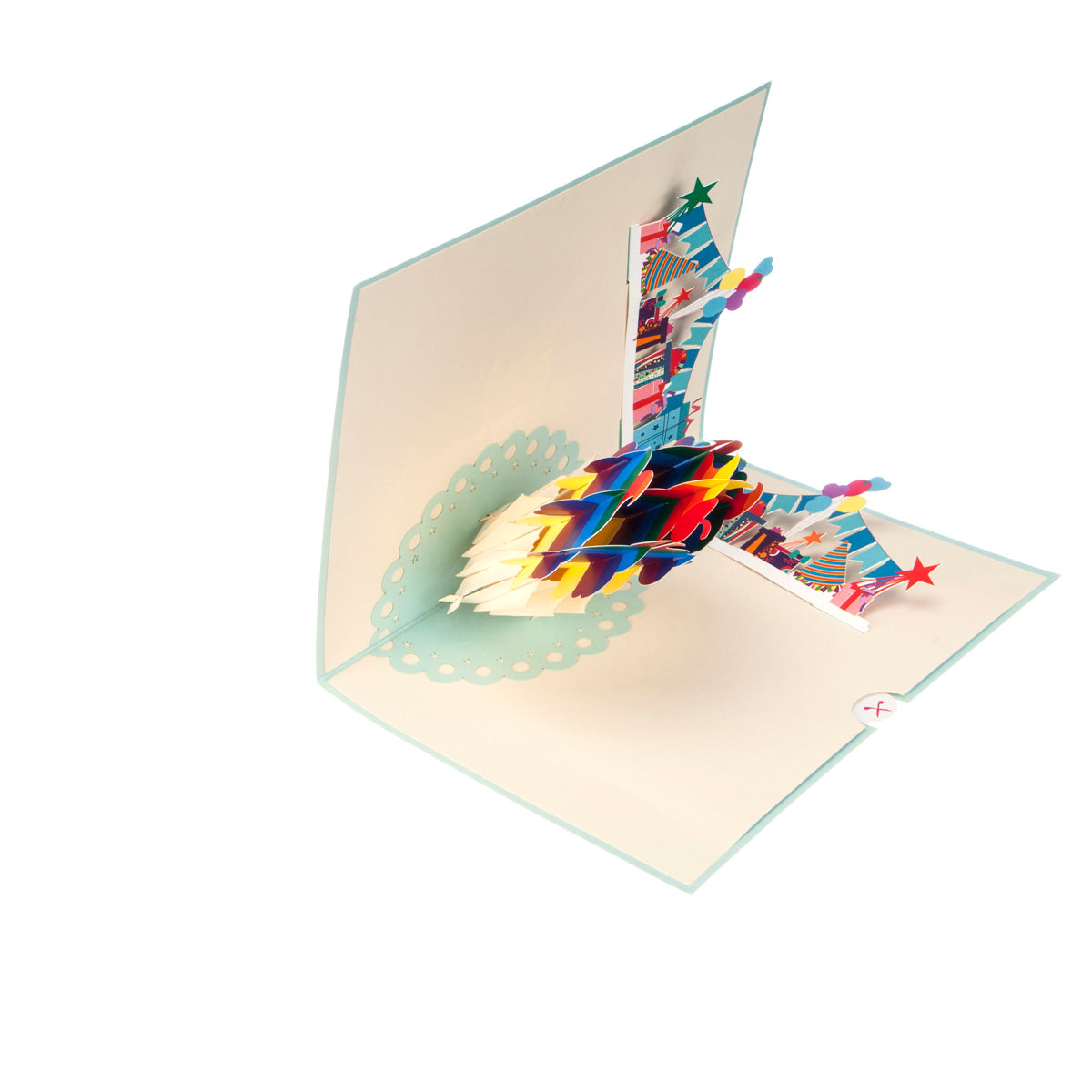 Rainbow Cupcake Pop Up Greeting Card