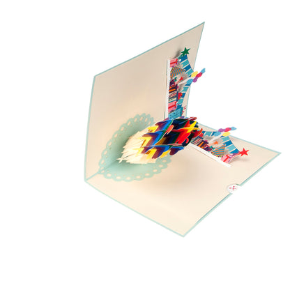 Rainbow Cupcake Pop Up Greeting Card