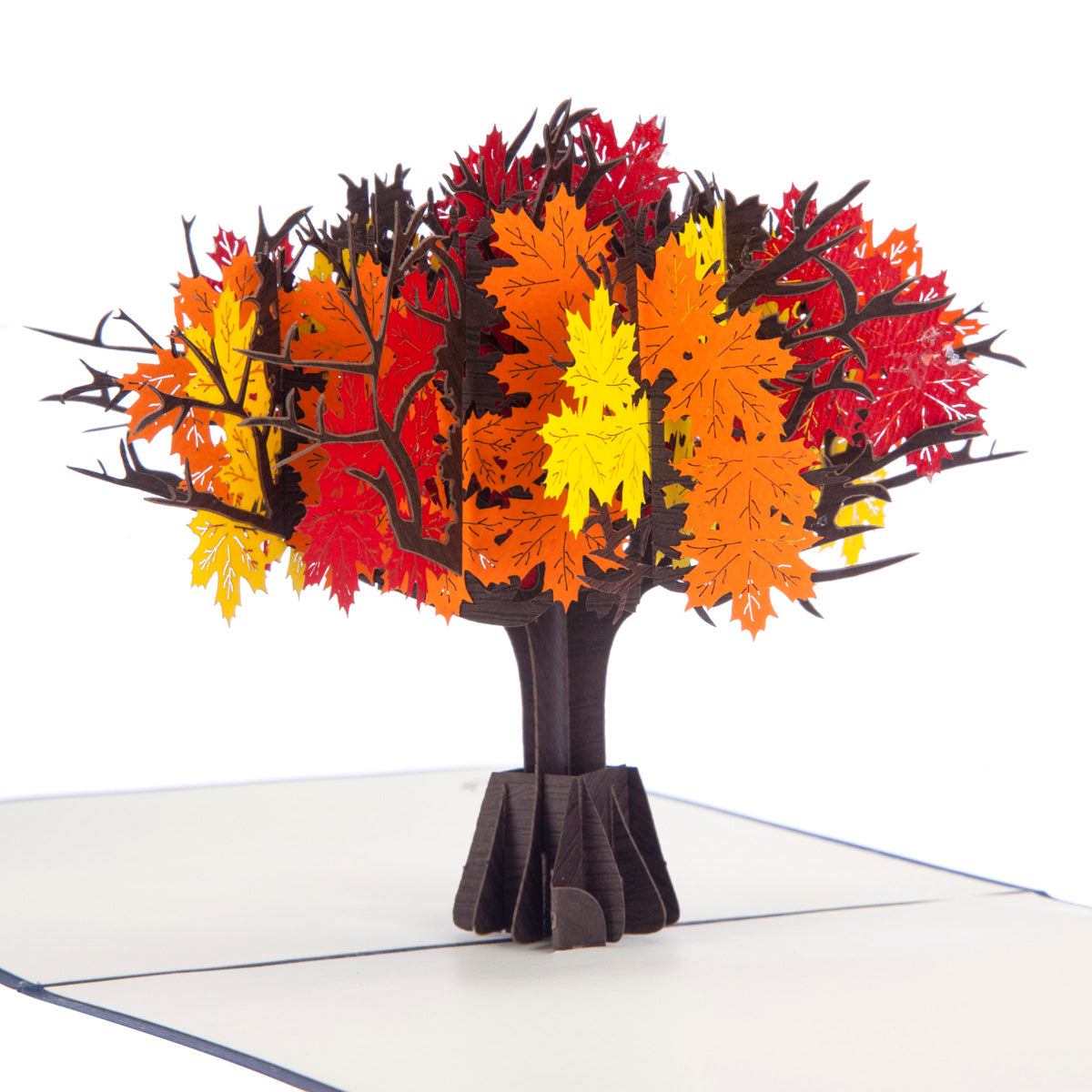 Colourful Autumn Tree Pop Up Greeting Card