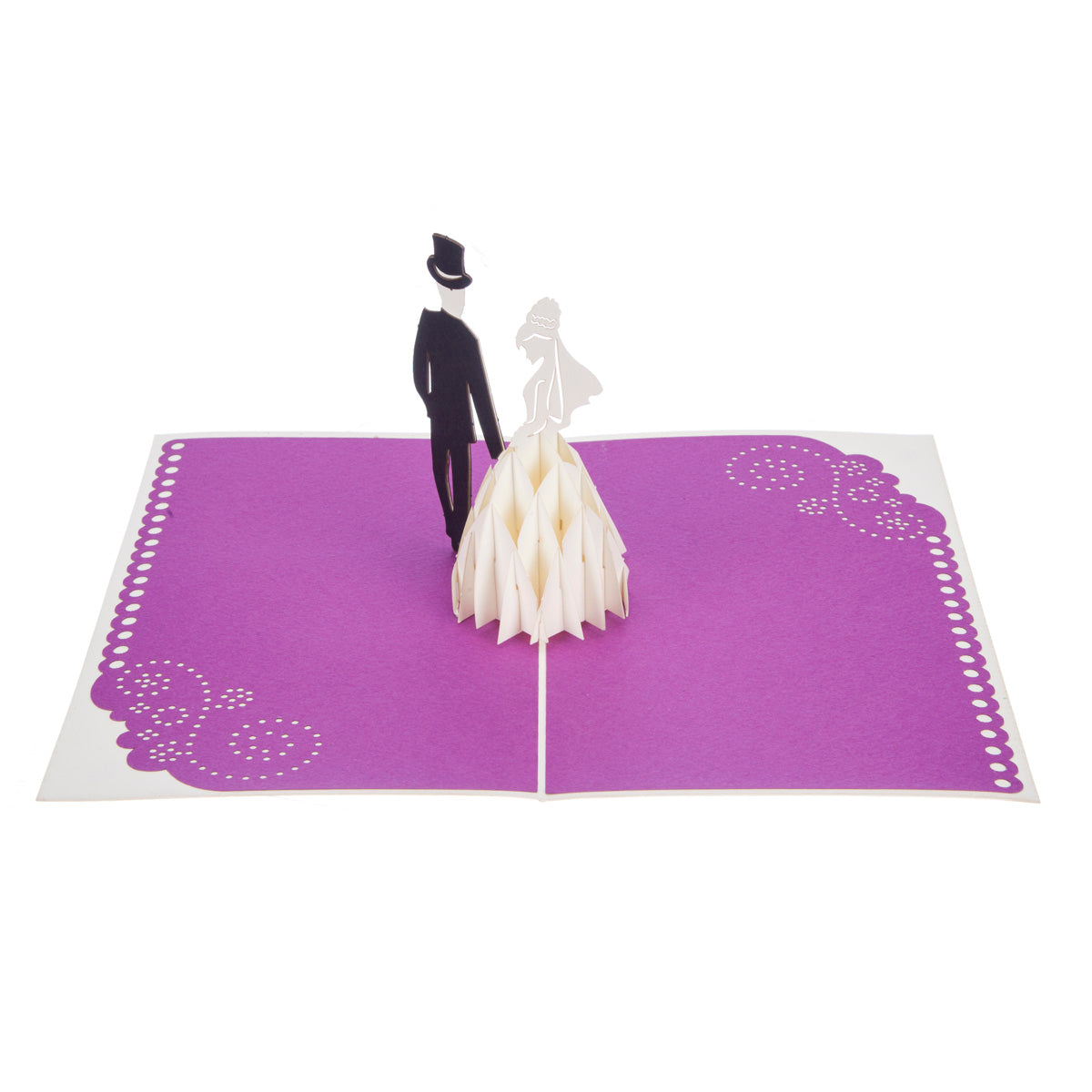Bride & Groom Wedding Pop Up Greeting Card