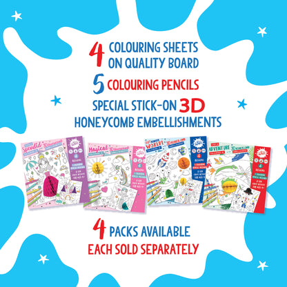 Get Set Make Magical Colouring In Set With Honeycombs