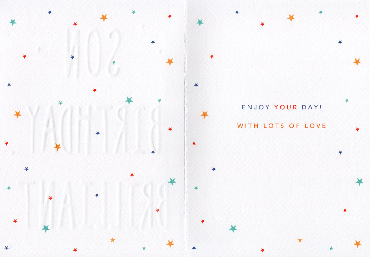 Super Son Wishing You a Brilliant Birthday Greeting Card