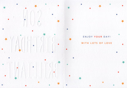 Super Son Wishing You a Brilliant Birthday Greeting Card