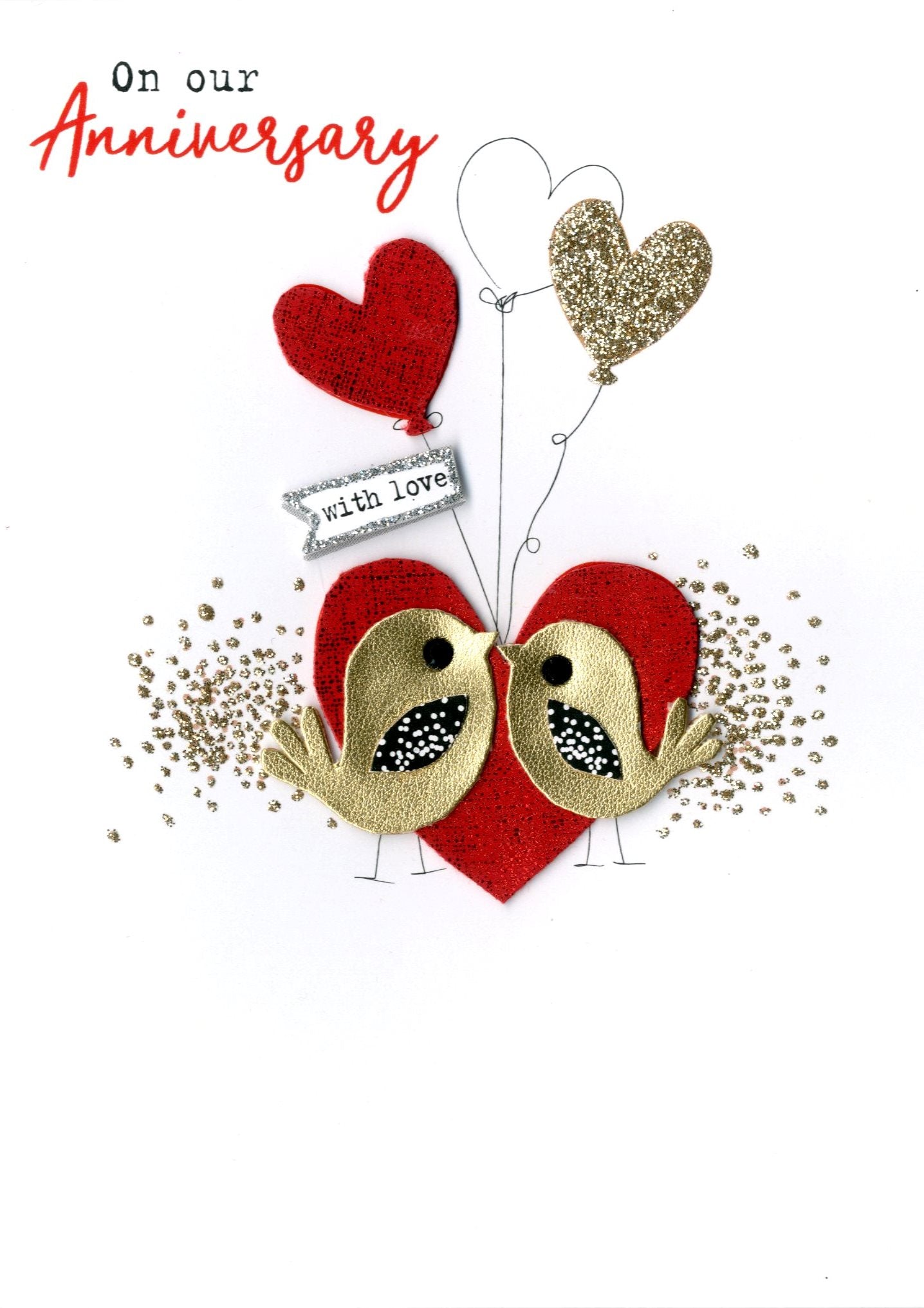 On Our Anniversary With Love Irresistible Greeting Card