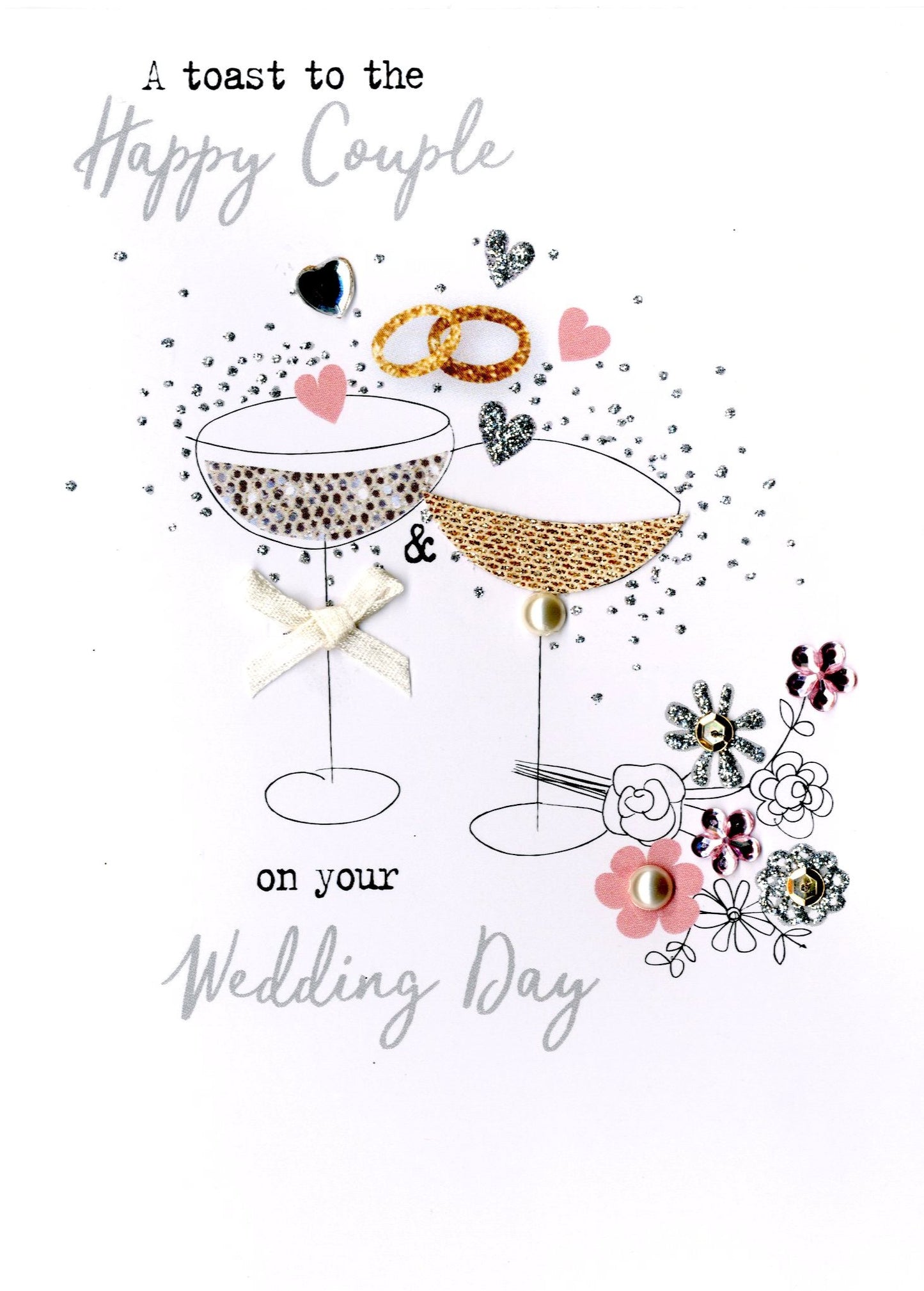 Happy Couple Wedding Day Irresistible Greeting Card