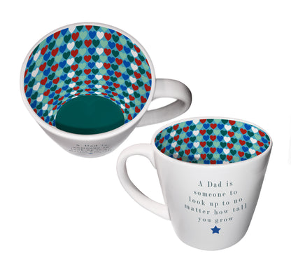 A Dad Is Someone To Look Up To Ceramic Inside Out Mug