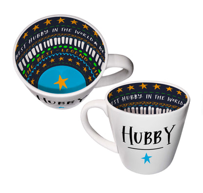 Inside Out Best Hubby In The World Novelty Mug In Gift Box