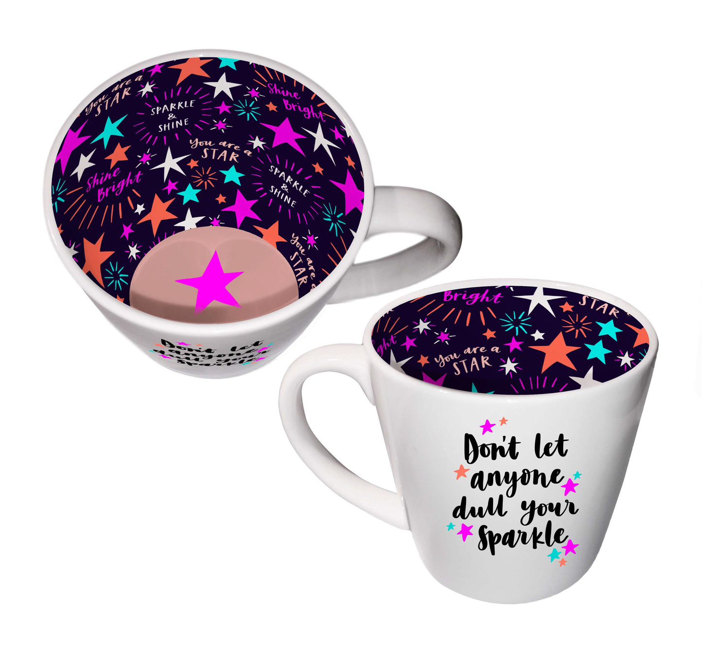 Inside Out Don't Let Anyone Dull Your Sparkle Novelty Mug In Gift Box
