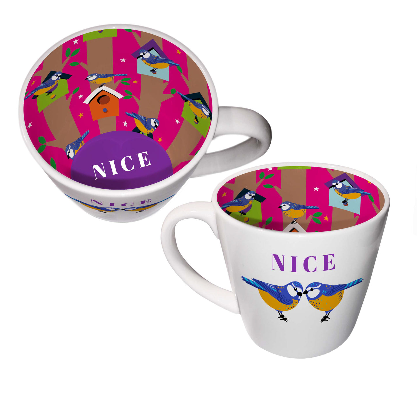 Inside Out Nice Tits Novelty Mug In Gift Box
