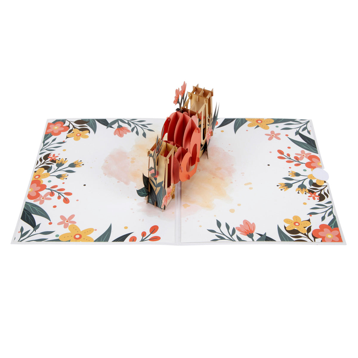 I Love You Floral Pop Up Greeting Card