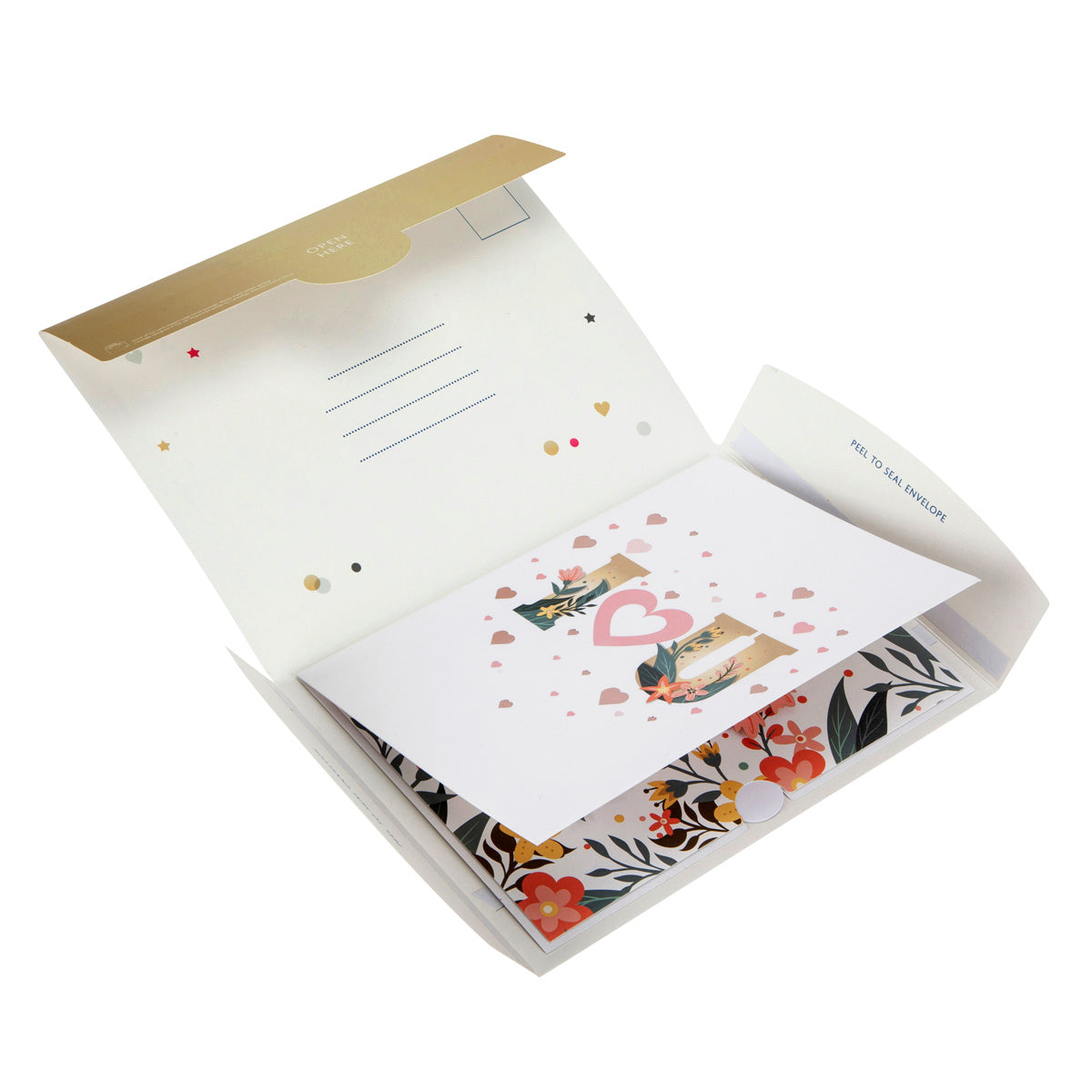 I Love You Floral Pop Up Greeting Card