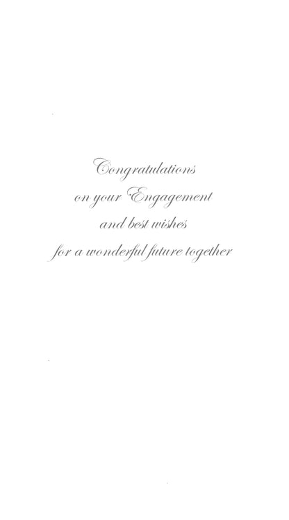 Engagement Engaged Luxury Champagne Greeting Card
