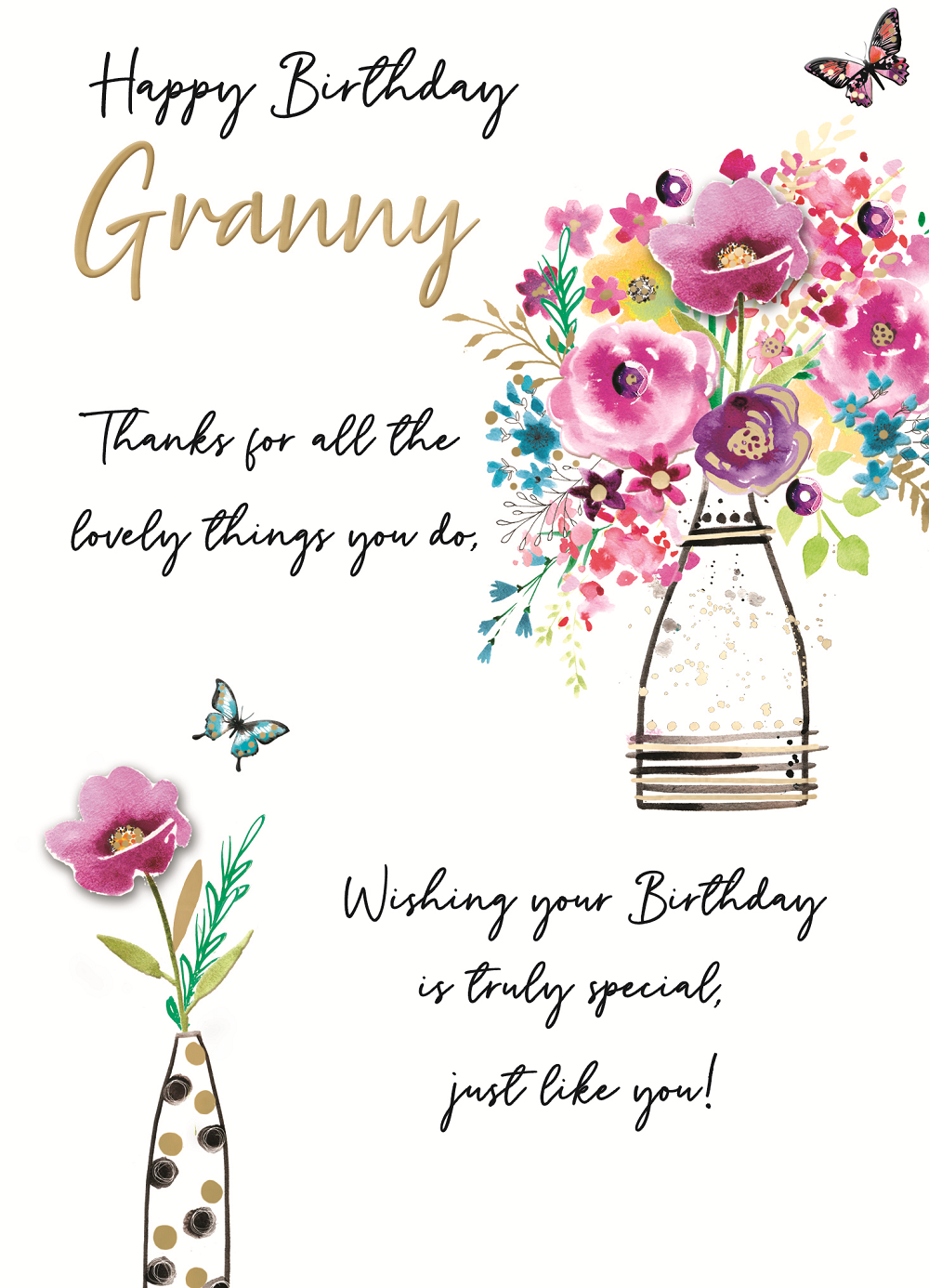 Granny Truly Special Embellished Birthday Greeting Card