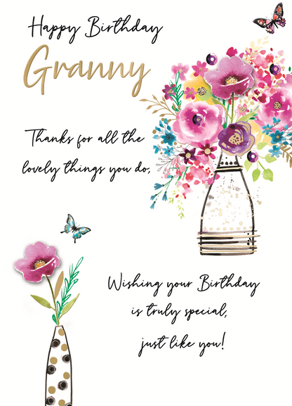 Granny Truly Special Embellished Birthday Greeting Card