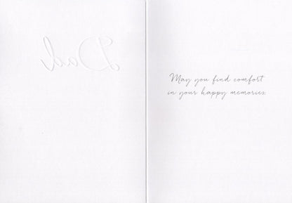 On The Loss Of Your Dad Gold Foiled Sympathy Greeting Card