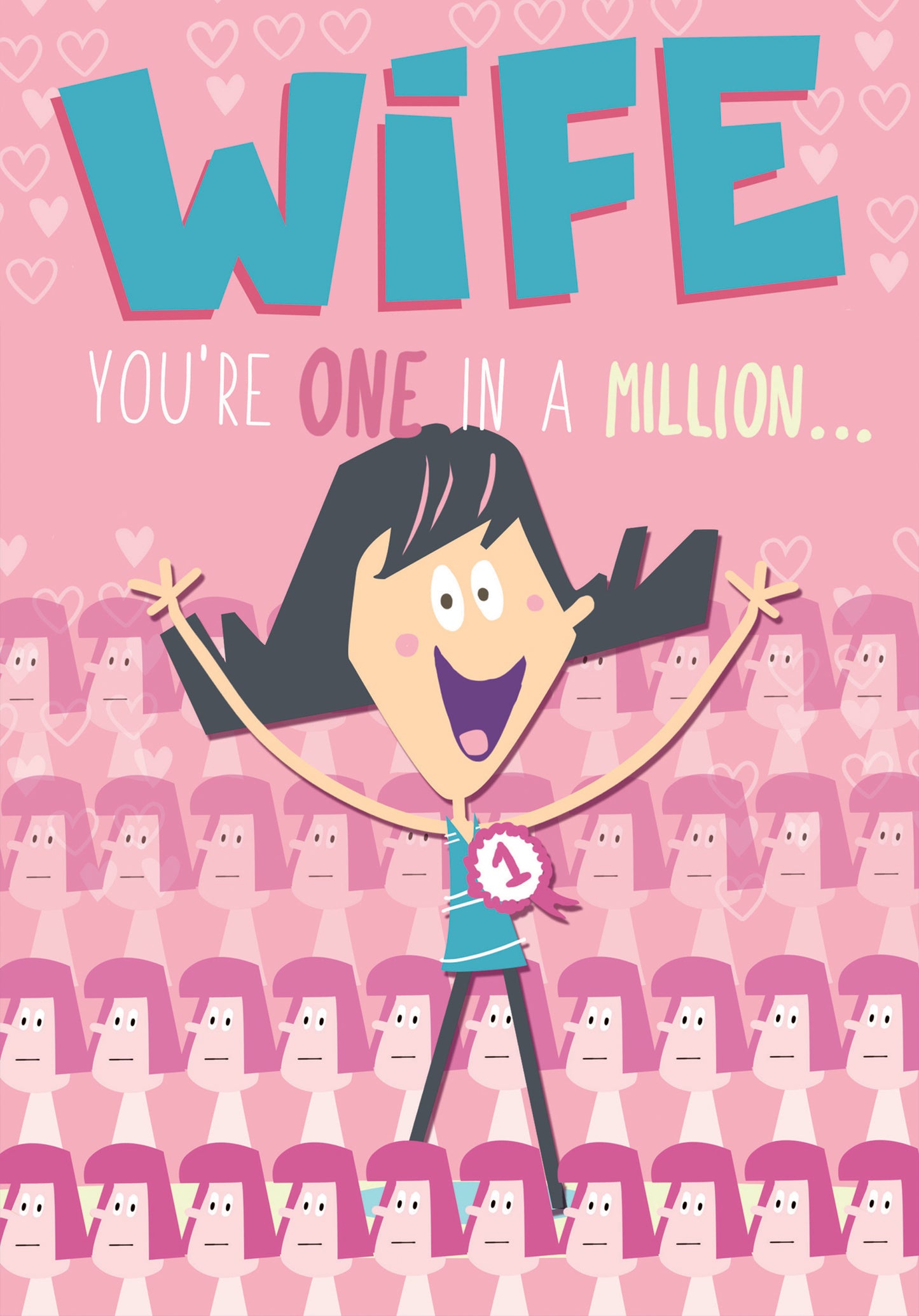 Wife One In A Million Humour Birthday Card