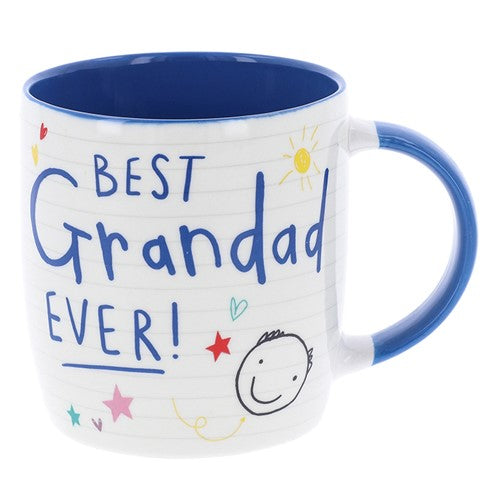 Scribbles Cute Best Grandad Ever Mug