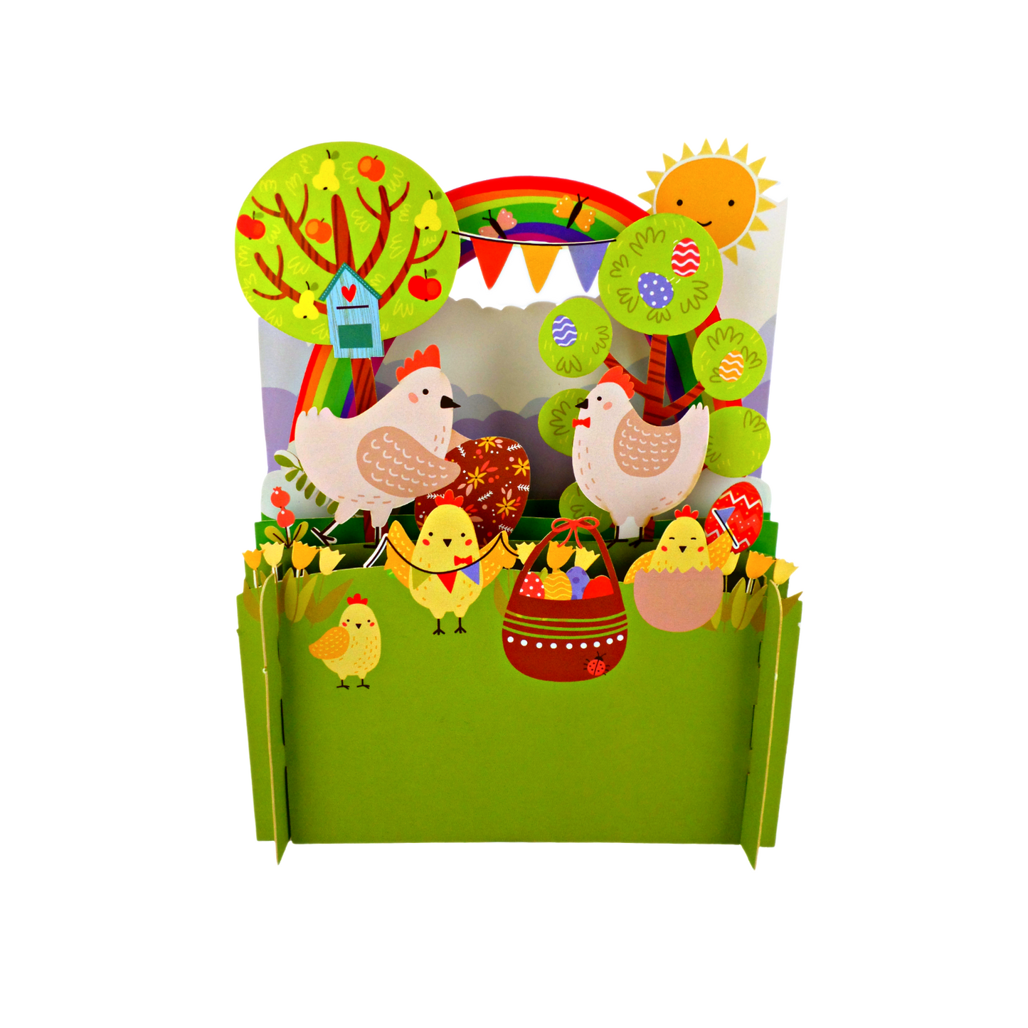 Fun Chick Party Easter Celebration 3D Pop Up Greeting Card