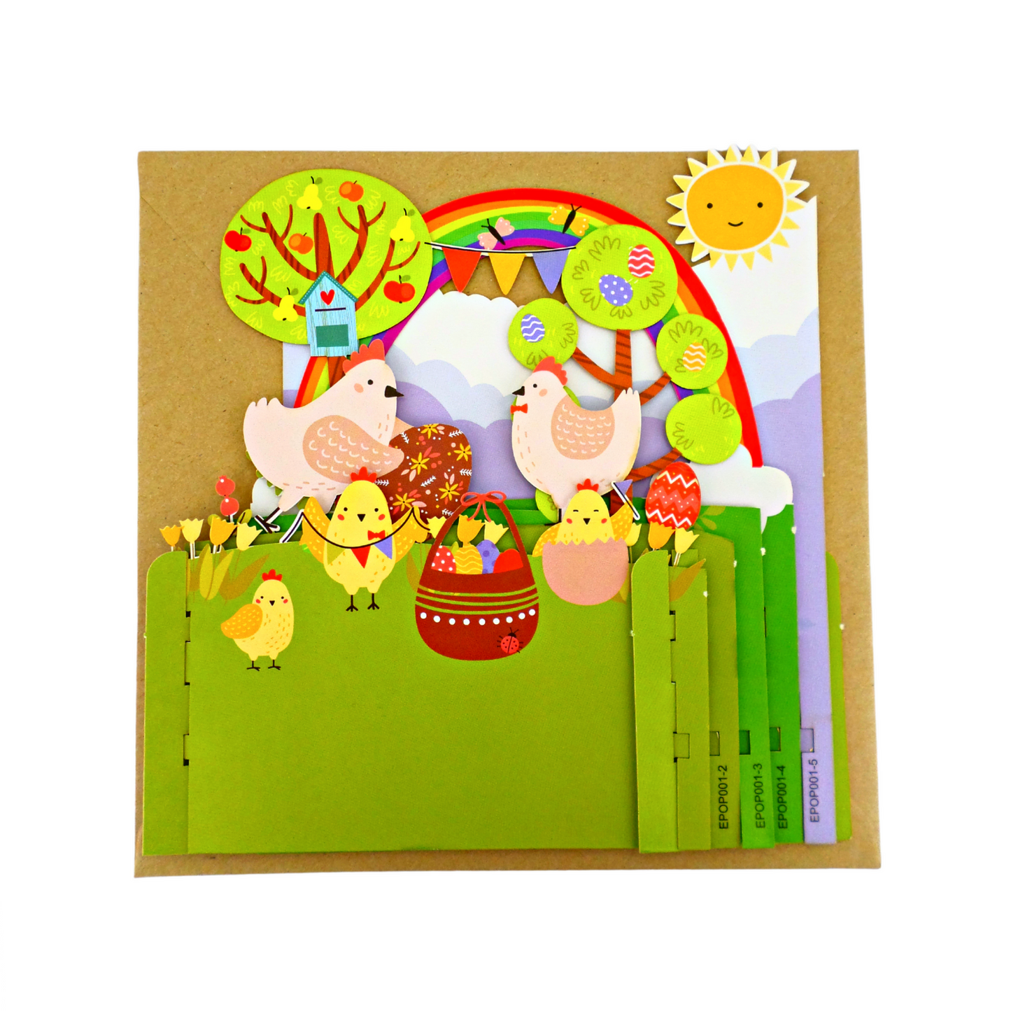 Fun Chick Party Easter Celebration 3D Pop Up Greeting Card