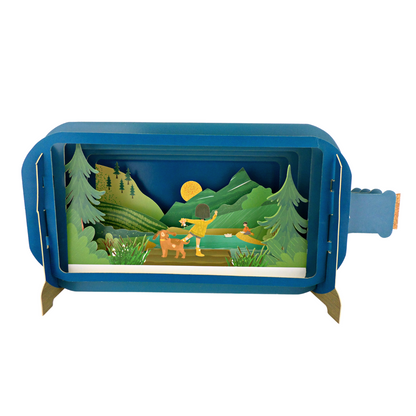 Message In A Bottle Lakeside Pop Up Any Occasion Greeting Card