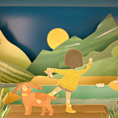 Message In A Bottle Lakeside Pop Up Any Occasion Greeting Card