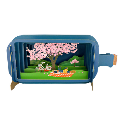 Message In A Bottle Blossom Pop Up Any Occasion Greeting Card