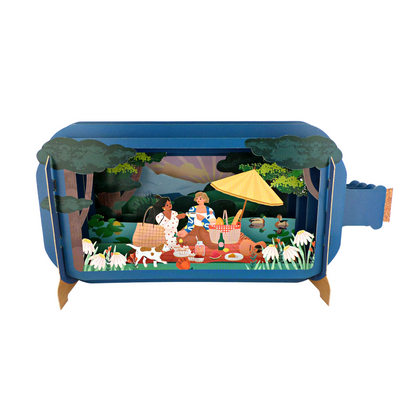 Message In A Bottle Picnic Pop Up Any Occasion Greeting Card