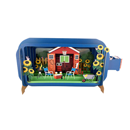 Message In A Bottle Garden Shed Pop Up Any Occasion Greeting Card