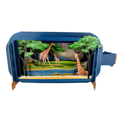 Message In A Bottle Giraffes Pop Up Any Occasion Greeting Card