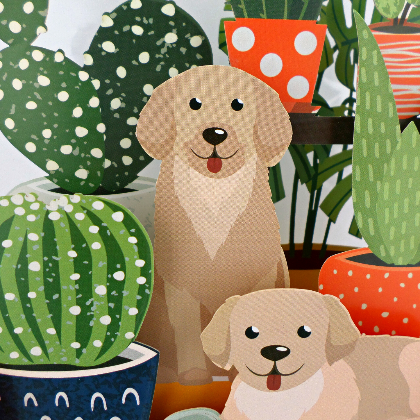 Happy Puppies Any Occasion 3D Pop Up Greeting Card