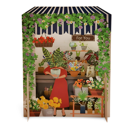For You Flower Shop Any Occasion 3D Pop Up Greeting Card