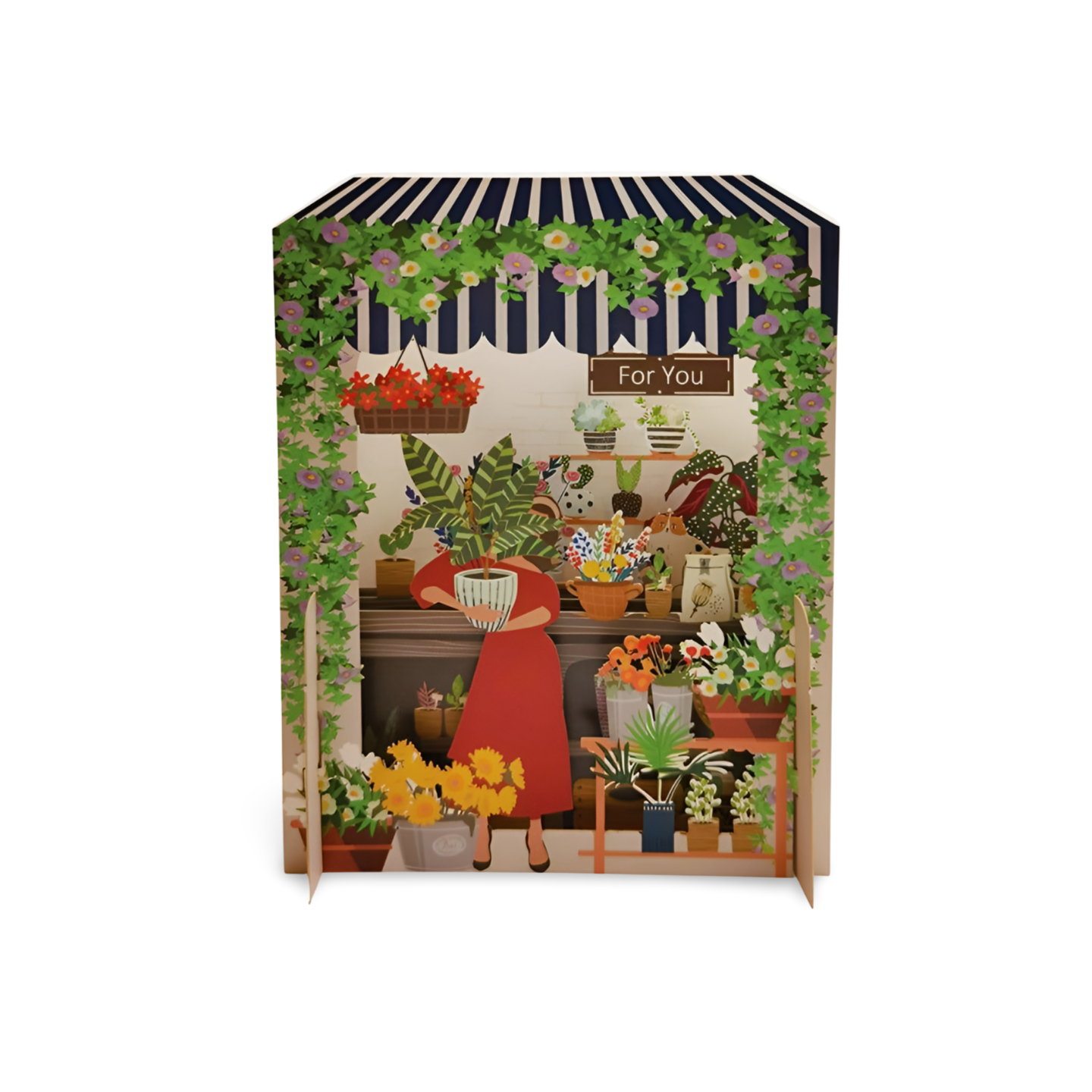 For You Flower Shop Any Occasion 3D Pop Up Greeting Card