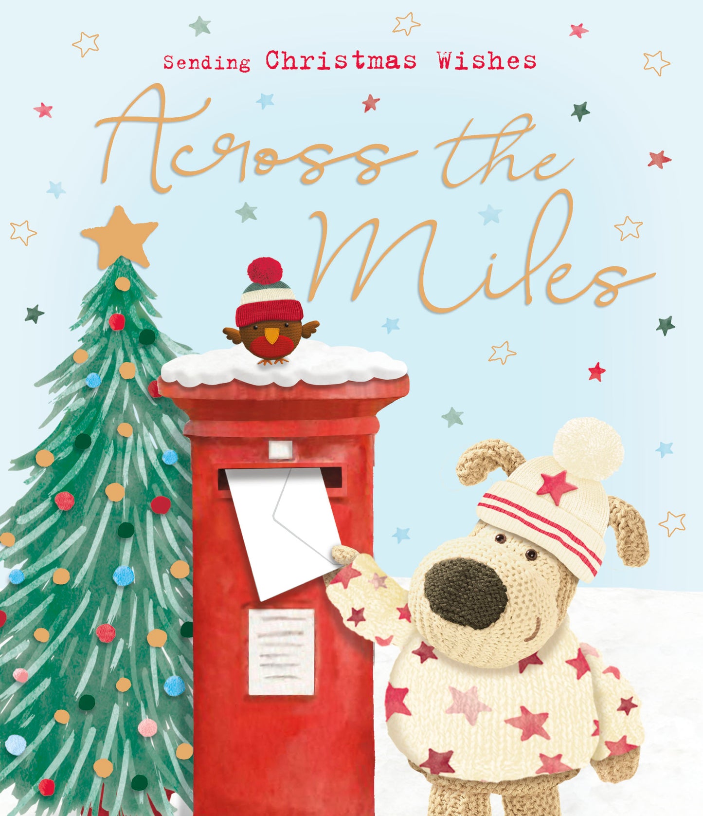 Boofle Sending Wishes Across The Miles Christmas Greeting Card