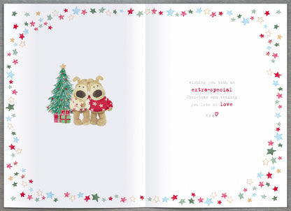 Boofle Brother & Sister-In-Law Embellished Christmas Greeting Card